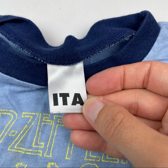 Led Zeppelin Light Blue Tee Shirt Child Boy - Picture 5 of 6